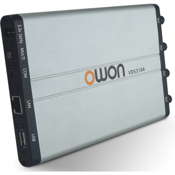 Осциллограф-приставка USB четырехканальный OWON VDS3104L 100 МГц 1 ГВыб/с Осциллограф-приставка USB четырехканальный OWON VDS3104L 100 МГц 1 ГВыб/с